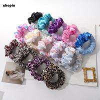 CHEPIN สาวๆ ง่าย Scrunchies ผมดอกไม้ Scrunchies สไตล์เกาหลี ลำไส้ใหญ่ พิมพ์ เครื่องม้วนผมนอนหลับ อุปกรณ์ผมหญิง นอนดัดผมเหล็ก เชือกผมยางยืด แหวนดัดผม