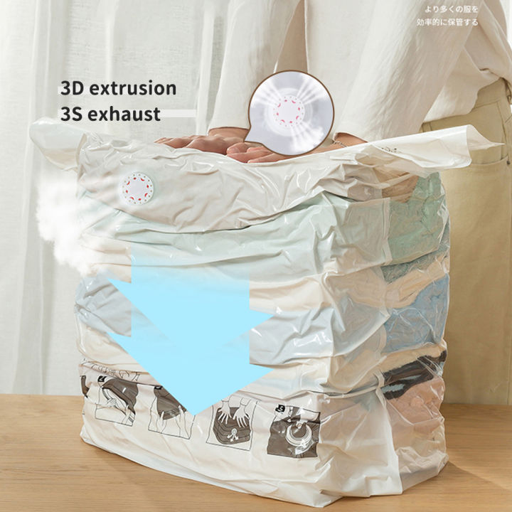 100cm*110cm No Pumping Vacuum Bags for Storing Clothes Large