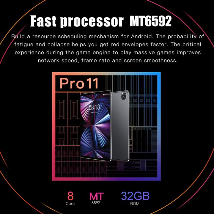 แท็บเล็ตพีซีโทร-pro-11-3g-10-1นิ้ว-2gb-32gb-android-5-1-mt6592แปดคอร์-รองรับซิมการ์ดคู่-wifi-bt-gps-ปลั๊ก-au-สีขาว