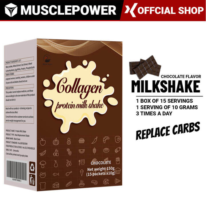cod CHOCOLATE Collagen Meal Replacement Shake Low Carb Keto Meal