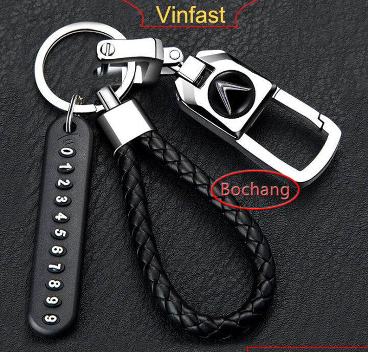 bochang Vinfast car logo texture keychain made of high quality zinc ...