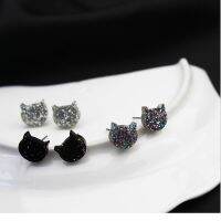 [HOT] Timlee E181 Simple Cute Sequins Cat Geometry Studs Earrings Fashion Jewelry wholesale