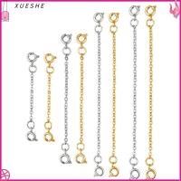 XUESHE ทนทาน การค้นพบเครื่องประดับและส่วนประกอบ กุหลาบทอง Extender ห่วงโซ่ความปลอดภัย Extender เครื่องประดับ สำหรับสร้อยคอสร้อยข้อมือ DIY