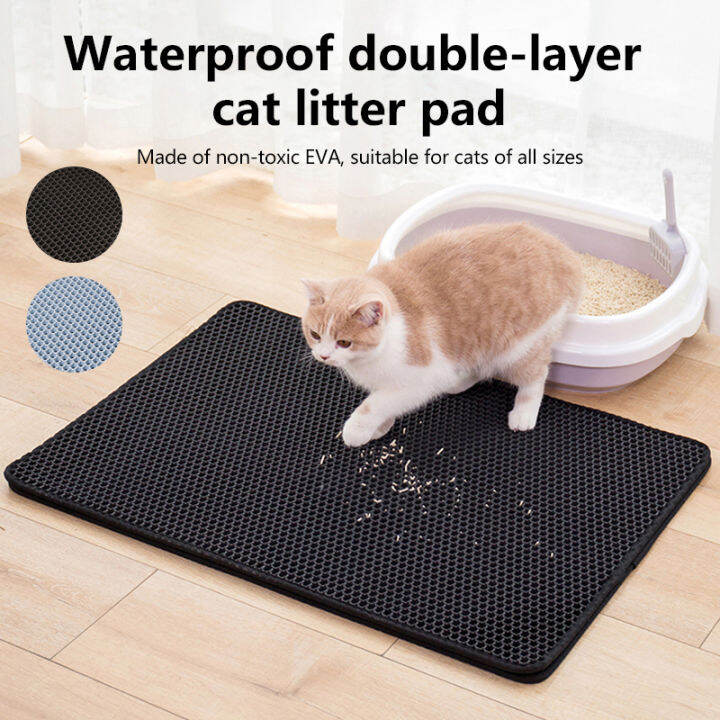[Pety Box] Cat Litter Mat EVA Double Layers Easy Clean Waterproof Cat
