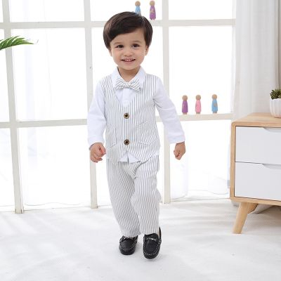 [COD] Childrens wholesale first-hand source British two-piece childrens clothes baby spring and autumn long-sleeved boys suit