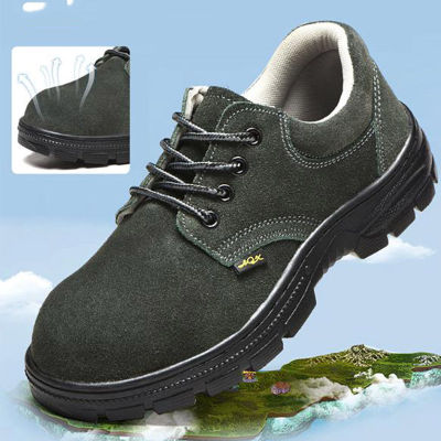 Tamias รองเท้าหนังนิ่มนิรภัย / รองเท้านิ้วเท้าเหล็ก / รองเท้าป้องกันแรงงานของผู้ชาย / ระบายอากาศได้ / ป้องกันการทุบ / ป้องกันการแทง / รองเท้าทํางานประจําวัน