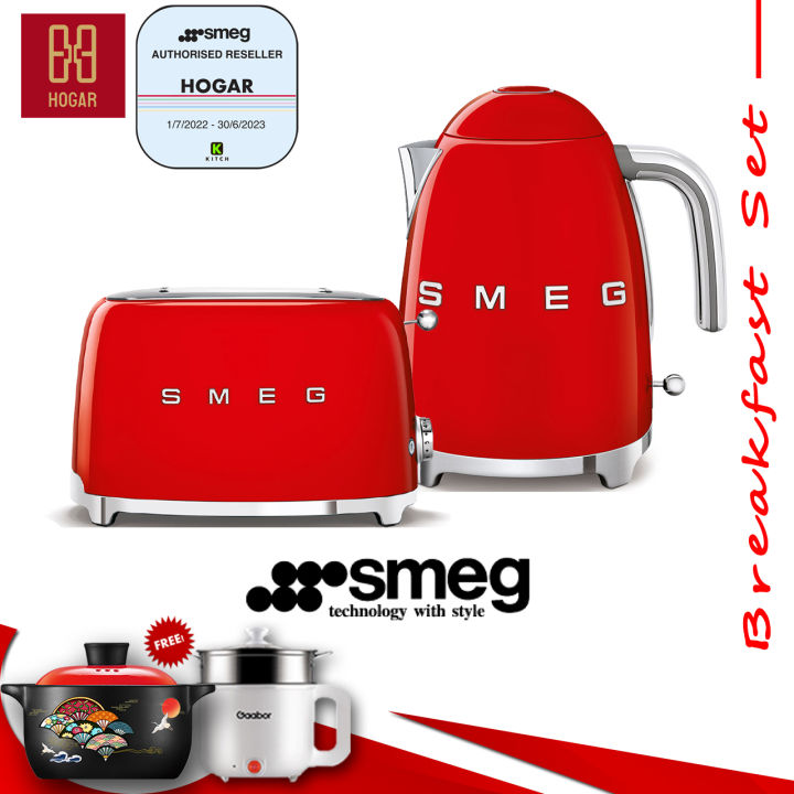 Smeg 50s Retro Style Aesthetic KLF03 Red Electric Kettle Tea.