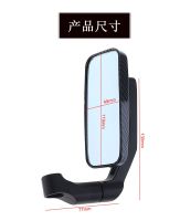 2pcs Motorcycle Modified Aluminum Rear View Reverse Side Mirrors Anti-Glaring Motorbike Square Rearview Mirror Mirrors