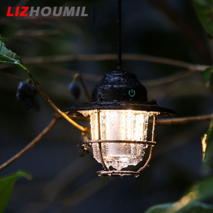 lizhoumil-ไฟเต็นท์เรโทรแขวนไฟชาร์จusb-led-แคมป์กลางแจ้งสำหรับของตกแต่งต้นไม้ลานสนามหญ้าสวน