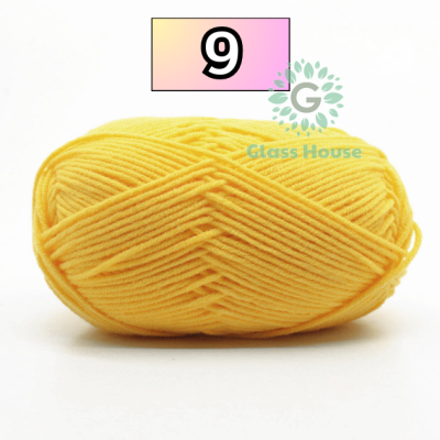 [10อัน] ไหมพรม 💸 คอตตอนนม4Ply Milk cotton yarn มีมากกว่า48 สี🌈ขนาด50กรัมไหมพรม /เนื้อนิ่ม/ ถักง่าย/ ถักโครเชต์/เก็บปลายทาง gh99
