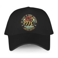 8IAI 【In stock】 golf Hat mens Snapback Unique Vintage Born In May 1970 classic Men Hats Casual 52th Birthday Gift Cotton Baseball Caps