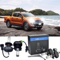 New ไฟหน้ารถยนต์ LED 8000LM h4 สําหรับ Ford Ranger (T6) ปี 2012 1 คู่