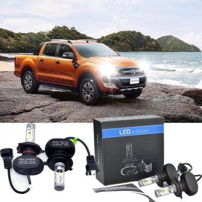 ไฟหน้ารถยนต์ LED 8000LM h4 สําหรับ Ford Ranger (T6) ปี 2012 1 คู่ รับประกัน 10 เดือน