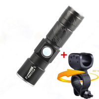 3 in1 8000 Lumen Bike Bicycle Light Set USB rechargeable LED Waterproof Super Bright Zoom Headlight Rear light MTB Bike Light