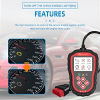 QUICKLYKS T41รถ OBD2 EOBD เครื่องวิเคราะห์ความผิดเครื่องตรวจจับความผิดพลาด