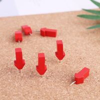 ☃❐ 25/50pcs Arrow Map Markers Wooden Drawing Photo Wall Studs Cork Board Pins Thumbtack Pushpins Tool