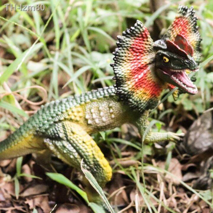 ของขวัญ-จำลองขนาดใหญ่-dilophosaurus-ชุดไดโนเสาร์ของเล่น-dicrosaurus-เปิดมงกุฎ-velociraptor-เครื่องประดับ