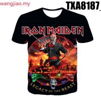 ( READY STOCK ) IRON MAIDEN Legacy Of The Beast Tour 3d printing Rock Band graphics T-Shirt