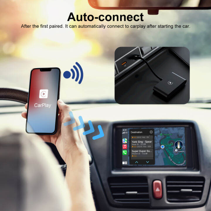 ตัวรับสัญญาณ-wifi-2023-carplay-สำหรับ-iphone-สายเชื่อมอุปกรณ์ใช้ในรถสำหรับ-oem-รถยนต์-carplay-แบบมีสายแปลงเป็น-carplay-ไร้สายรองรับการอัปเดตออนไลน์แบบปลั๊กแอนด์เพลย์ใช้งานง่ายใช้ได้กับสำหรับรถยนต์2015