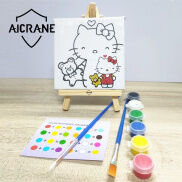 AICRANE Bảng Sơn Dầu Acrylic 6 Màu Bộ Giá Vẽ Bộ Sơn Màu Nước Vật Liệu Nghệ