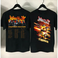 เสื้อวง Judas Priest พิมพ์ หน้าหลัง เสื้อวง???Judas Priest แนววินเทจ มาใหม่ เสื้อยืดคอตตอนระบายอากาศยอดนิยม