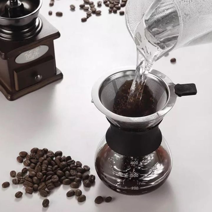เหยือกดริปกาแฟ-กาชงกาแฟ-กาดริปกาแฟ-ที่ดริปกาแฟ-ผลิตจากแก้ว-ขนาด-400-ml