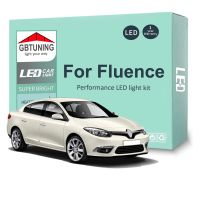 ชุดหลอดไฟเสริมไฟเก๋ง LED 17ชิ้นสำหรับ Renault Fluence 2010-2014 2015 2016 2017หีบฝาทรงโค้งอ่านหนังสือรถยนต์โคมไฟในบ้าน Canbus