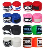 ผ้าพันมือ ท็อปคิงส์ บ็อกซิ่ง สำหรับชกมวยไทย ขาว ดำ แดง เหลือง ชมพู Top King Boxing  Handwraps Black White Red Blue Yellow Pink Muay Thai MMA K1