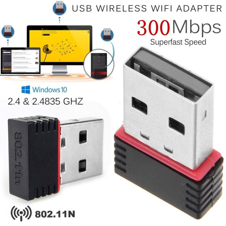 ตัวรับ-wifi-สำหรับคอมพิวเตอร์-โน้ตบุ๊ค-แล็ปท็อป-ตัวรับสัญญาณไวไฟ-รับไวไฟความเร็วสูง-ขนาดเล็กกระทัดรัด-nano-usb-2-0-wireless-wifi-adapter-802-11n-300mbps
