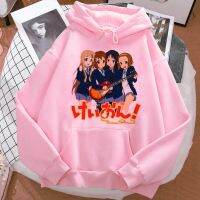 K-On Hoodies ผู้หญิง2023กราฟิกตลกเสื้อคาวาอิเสื้อเชิ้ตมีฮู้ดย้อนยุคของผู้หญิง