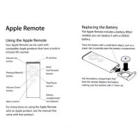 รีโมทคอนลสำหรับ Apple Apple Remote-ใช้งานร่วมกับ Apple Gen 1ถึง Gen 4และ Apple 4K