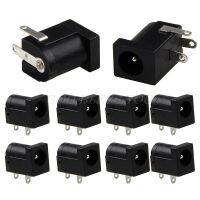 10Pcs PCB Mount 5.5 x 2.1 mm Female DC Power Jack Plug Socket Connector Black Drop Shipping