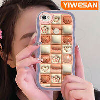 YIWESAN เคสสำหรับ Xiaomi Redmi โน๊ต5A Y1การ์ตูน3D หมีดอกไม้ดีไซน์ใหม่ขอบคลื่นโปร่งใสลายกล้องถ่ายรูปเคสมือถือกันกระแทกแบบใสนุ่มเรียบง่ายอ่อนโยนฝาครอบป้องกัน