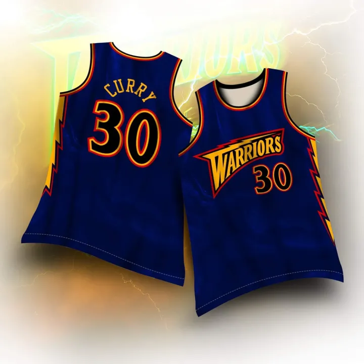 WARRIORS NBA FINALS 2022 BLUE JERSEY GSW Jersey Full Sublimation
