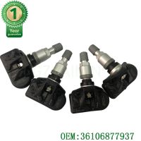 ชุด4ชิ้นใหม่ TPMS เซ็นเซอร์ความดันลมยางสำหรับ BMW OEM 36106876955 36106887140 36106887147 36106872803 36106876957