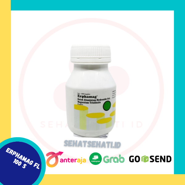 Erphamag FL 100 s (1 botol) original produk obat yang mengandung Aluminium hydroxide gel, dan