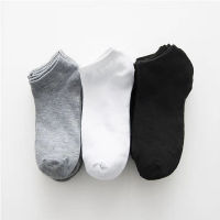 10 Pairs Women Breathable Socks Pack Solid Color Boat Socks Set Soft Comfortable Cotton Ankle Socks Lot White Black Gray