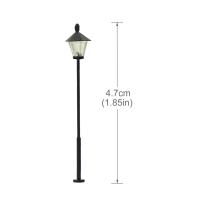 LYM09 10pcs Model Railway Led 1:150 Lamps Street Lights N Scale 4.5cm 12V