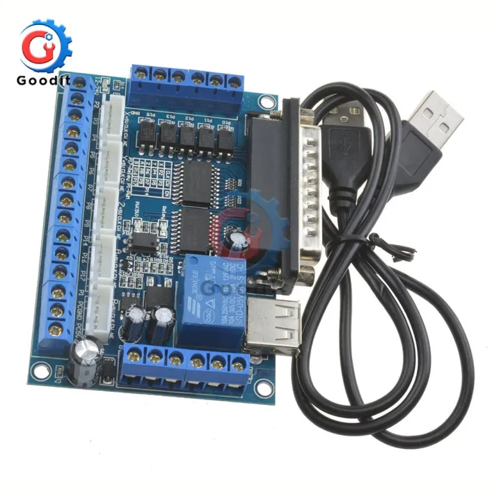 5แกนไดร์เวอร์มอเตอร์ Cnc Breakout Board พร้อมสาย Usb สำหรับ Stepper