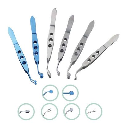 1Pcs Stainless Steel/Titanium Meibomian Massage Tweezer Clamp Gland Flap Eyelid Forceps Clip Eye Apparatus Tool 6 Types Optional