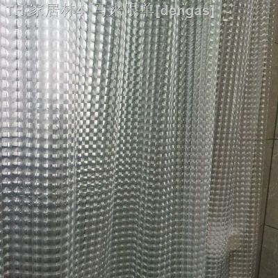 【CW】●▨ஐ  PEVA Shower Curtain Color Environmental Mildew Proof Transparent Plastic Partition Curtains with Hooks