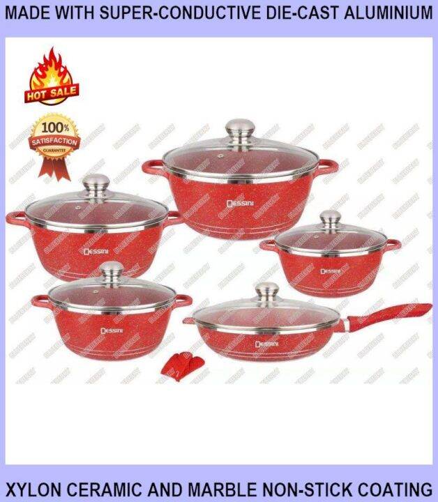 Dessini Cookware SET/12 PIECE(s) SET Dessini 12 PIECE(s) CERAMIC OR