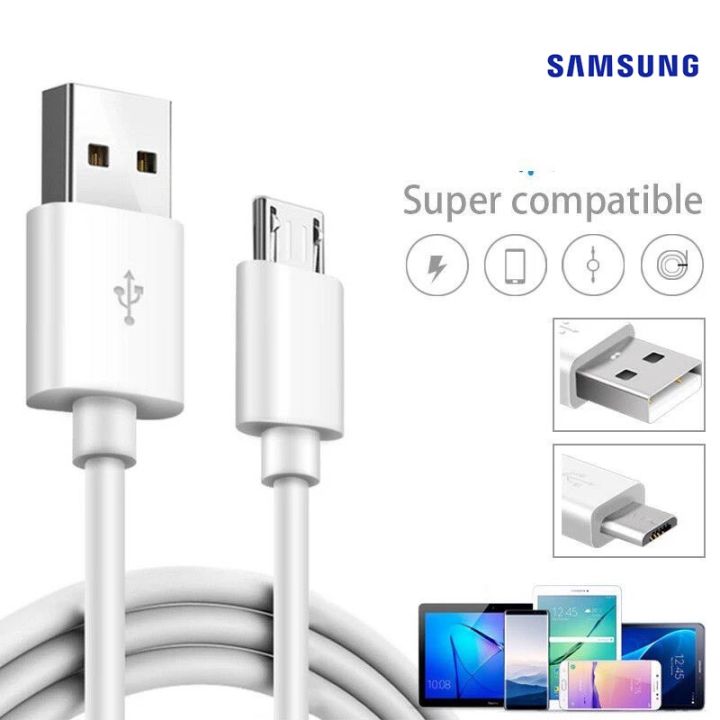 ขายดี-แนะนำครับ-สายชาร์จ-samsung-ของแท้-สายเป็นหัว-usb-micro-ใช้งานได้กับมือถือทุกรุ่น-เช่น-a5-a7-j2-j5-j7-s4-s5-s6-j7-prime-j2prime-j7