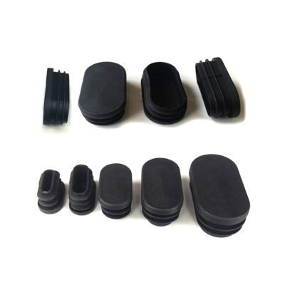 ✇卐✖ 5/10Pcs Black Oval Plastic Pipe Plug Ellipse Blanking End Cap Tube Plugs Non-slip Chair Leg Caps For Furniture Legs Protectors