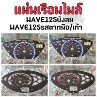 ?แผ่นเรือน​ไมล์?​ แผ่นหน้าปัด​ไมล์​ แผ่นบอกตัวเลข​ความเร็ว สำหรับรุ่น Wave125​บังลม/Wave125sสตาทมือ/Wave125rสตาทเท้า