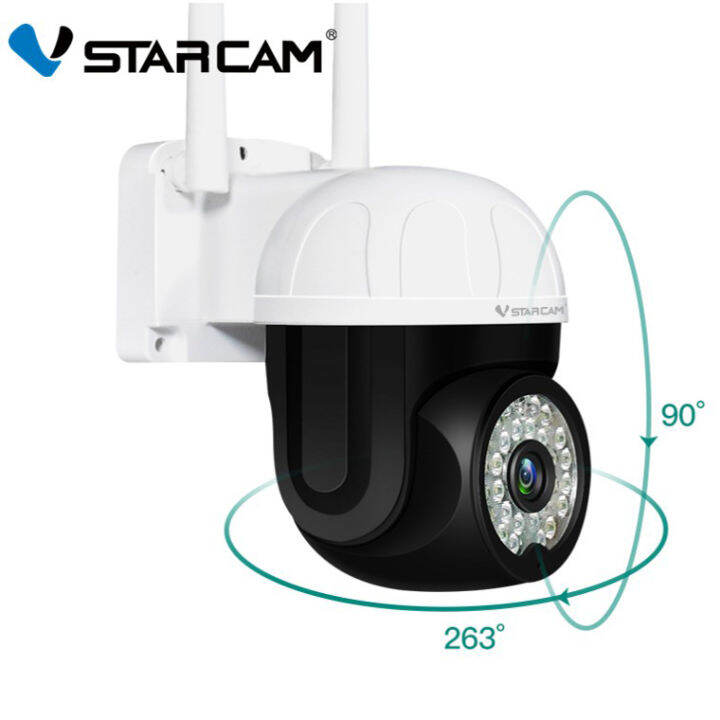 vstarcam-กล้องวงจรปิดภายนอกอาคาร-ไฟและเสียงไซเรน-รุ่น-cs662-ความละเอียด-3-ล้านพิกเซล-h-264-สื่อสาร-2-ทางโต้ตอบได้-กลางคืนภาพสีชัด-มีระบบ-ai-ptz-กัน