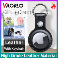 VAORLO ป้ายติดตาม Apple สำหรับ Apple,เคสหนังแอร์แท็กพร้อมพวงกุญแจป้องกันการสูญหายเคสป้องกัน