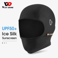 WEST BIKING Summer Cycling Cap Anti-UV Motorcycle Balaclava Ice Silk Sun Protection Sports Headwear Outdoor Bicycle Fishing Hat