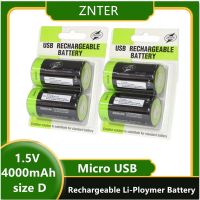 100 ZNTER 1.5V 4000mAh Size D Battery Micro USB Rechargeable Batteries D Lipo LR20 Battery For RC Camera Drone Accessories [ Hot sell ] ptfe51