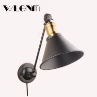 Retro Industrial Wall Lamp American Loft Wall Lights For Restaurant Bar Coffee Shop Study Bedside Folding Adjustable Wall Lamps